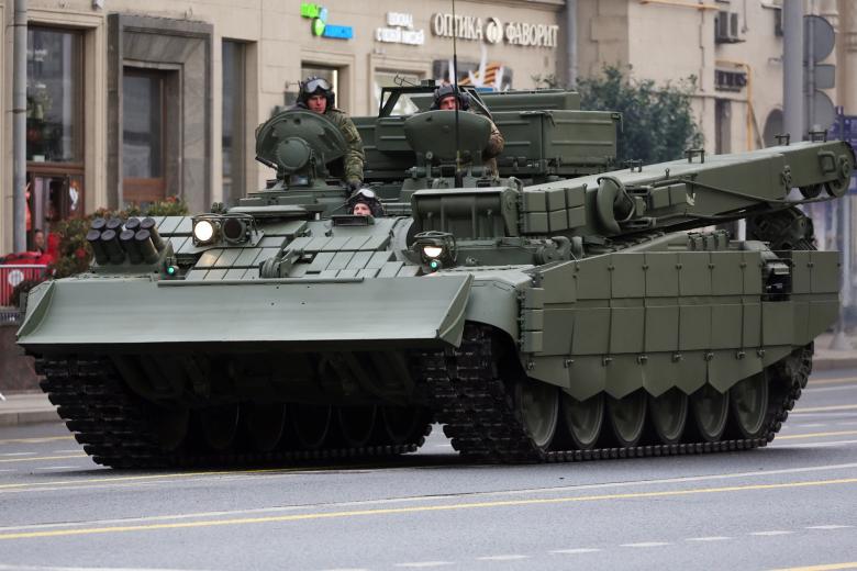 БРЭМ-1 на репетиции парада в Москве в честь 80-й годовщины Победы в Великой Отечественной войне