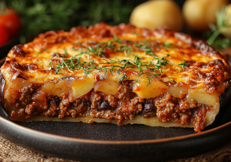 Лучше запекать, чем жарить! Мусака по-гречески с баклажанами и мясом!