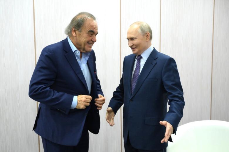 Владимир Путин и Оливер Стоун