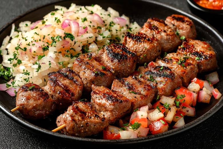 Шашлык из свинины с лучком