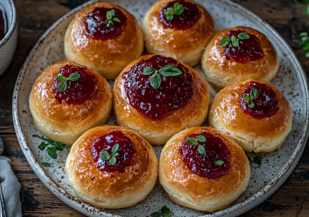 Пышные булочки с кармашком: подходят для любого варенья, можно замораживать