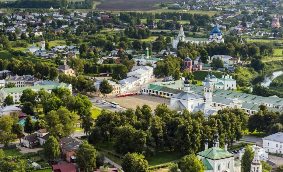 Вид на город Суздаль