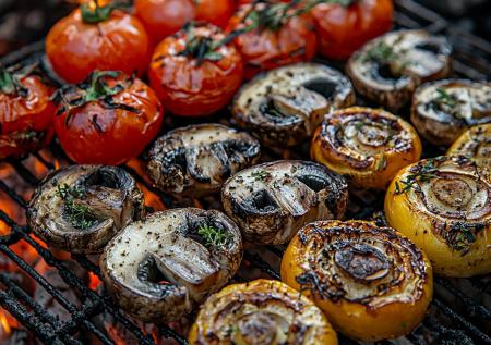 У мяса новый конкурент: готовим ароматный шашлык из шампиньонов с овощами