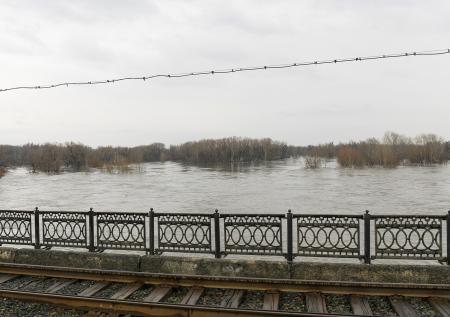 Уровень реки в российском городе превысил опасный уровень