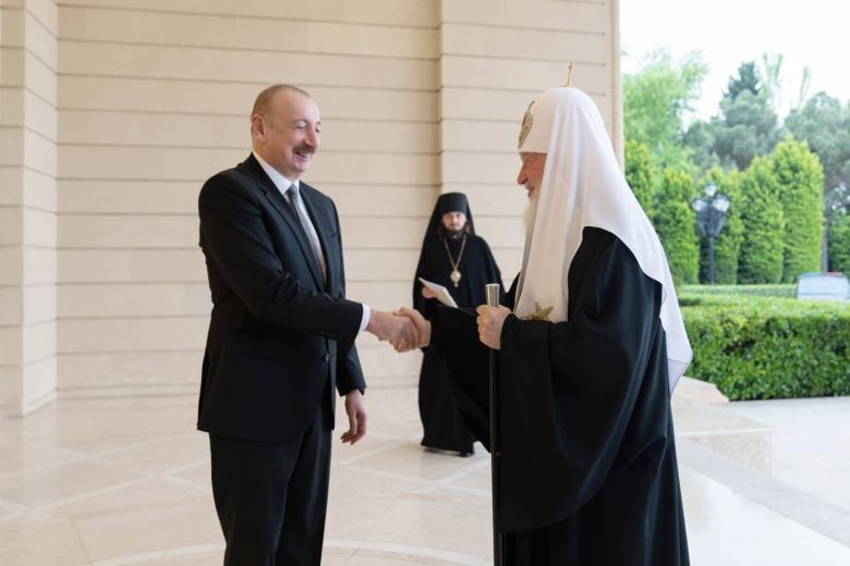 Ильхам Алиев и патриарх Кирилл