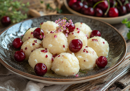 Ленивые вареники с вишней: рецепт нежной вкуснятины за 15 минут