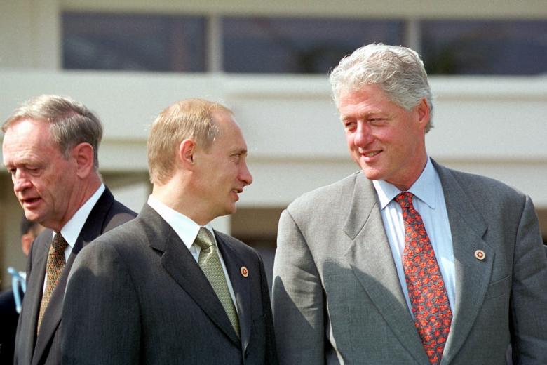 Владимир Путин и Билл Клинтон