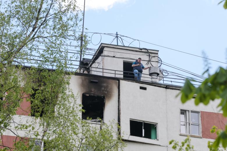 На месте взрыва в Москве