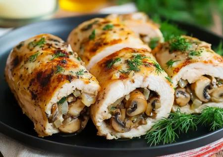 Куриные рулетики с грибами и сыром! Обалденная вкуснятина на ужин и перекус