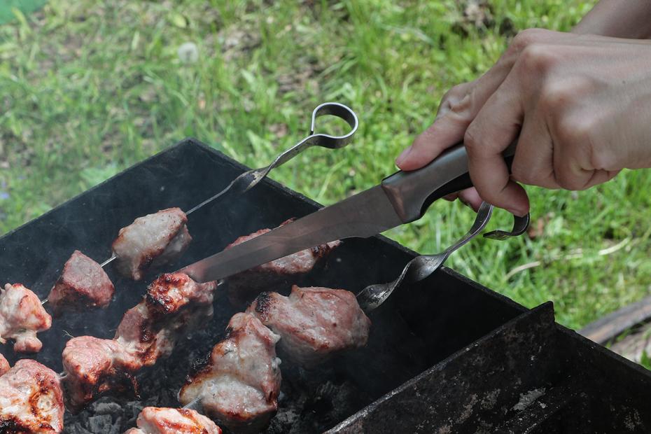 Мясо на мангале