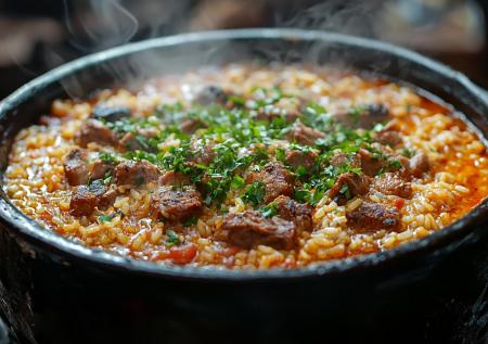 Сумасшедше вкусно — готовим узбекский плов в казане с бараниной