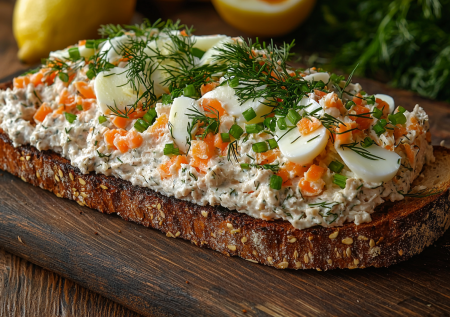 Неожиданная комбинация! А в итоге — вкуснейшая намазка из копченой скумбрии