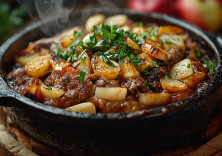 Мясо и яблочки — очуменный микс: готовим узбекскую дымляму