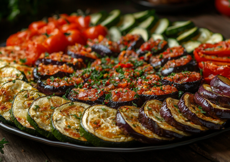 Запеченные овощи в чесночном маринаде: быстрый рецепт ароматной вкуснятины