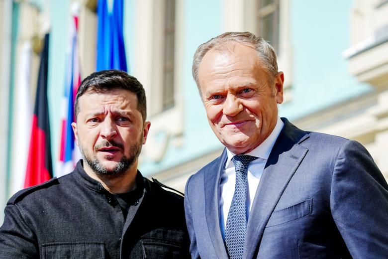 Владимир Зеленский, Дональд Туск