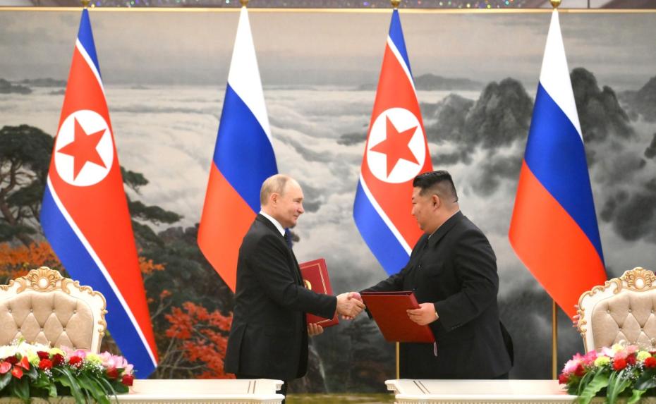 Владимир Путин и Ким Чен Ын
