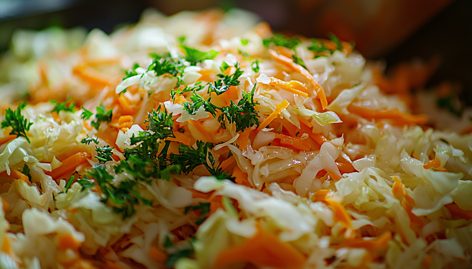Капуста с морковью и уксусом