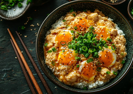 Классический оякодон из Токио: 3 ингредиента — бомбический вкус