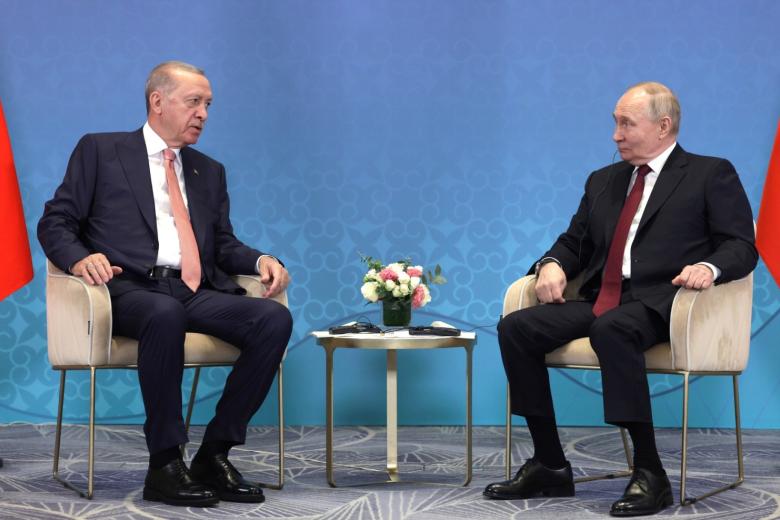 Реджеп Тайип Эрдоган и Владимир Путин