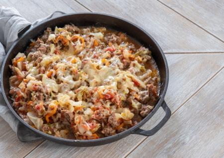 Продукты недорогие, а вкус обалденный! Запеканка из капусты и фарша на ужин
