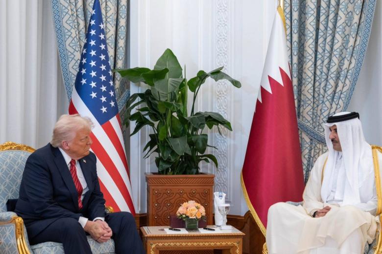 Тамим бен Хамад Аль Тани и Дональд Трамп