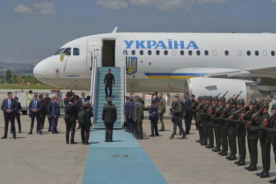 Прибытие Владимира Зеленского в Анкару