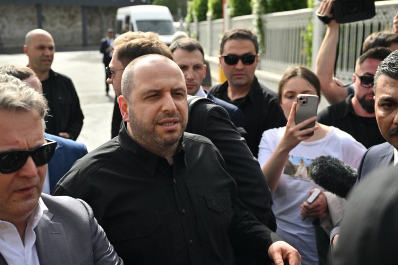Рустем Умеров отвечает на вопросы журналистов после переговоров между делегациями России и Украины в Стамбуле