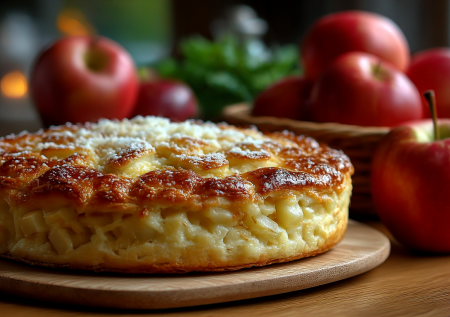 Яблочный пирог на сырном тесте! Обалденная вкуснятина за полчаса!