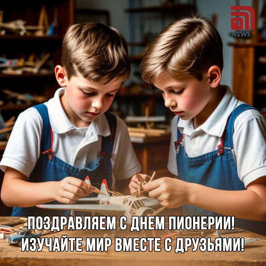 Открытка на День пионерии