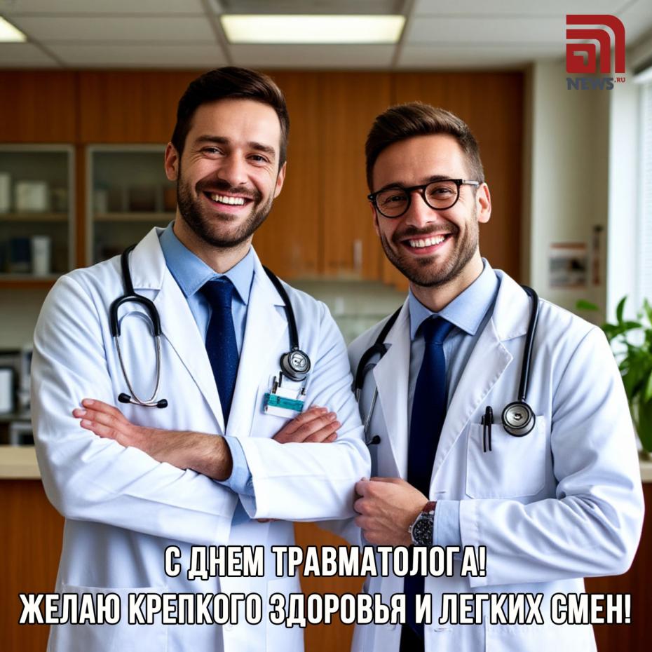 Открытка с Днем травматолога