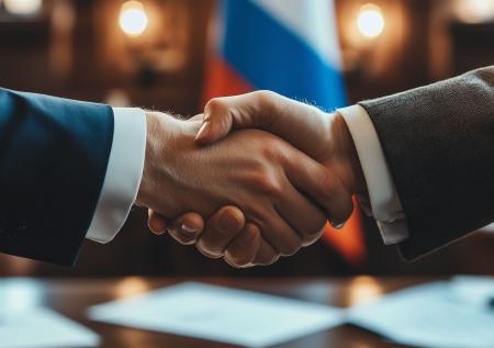 В Сети появились первые кадры с трехсторонних переговоров по Украине