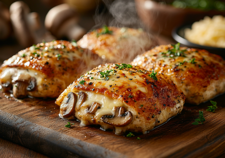 Ем котлеты и худею! Низкокалорийные и вкусные — куриные с грибами и сыром
