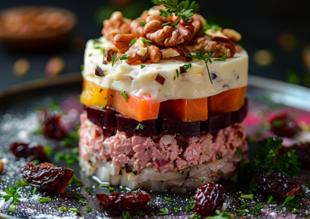 Салат «Гренадер» — неожиданный вкус праздника: когда гости на пороге