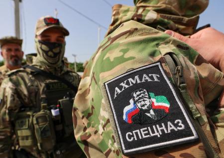 Девиз «Ахмата» появился в центре одного украинского города