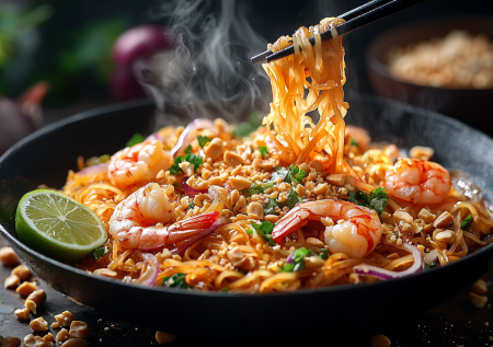 Пачка рисовой лапши, яйцо — и пад-тай готов! Вкуснятина из тайской кухни!