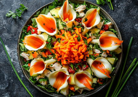 Салат «Каллы» для праздничного стола! Невероятно вкусный и красивый