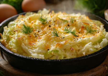 Простая капуста, а вкус на миллион! Готовим запеканку с ароматной заливкой