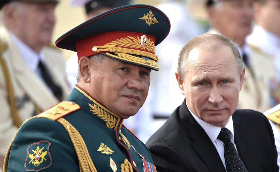 Сергей Шойгу и Владимир Путин