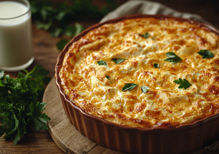 Запеканка «Молочная курочка» с сыром! Белковый ужин для похудения
