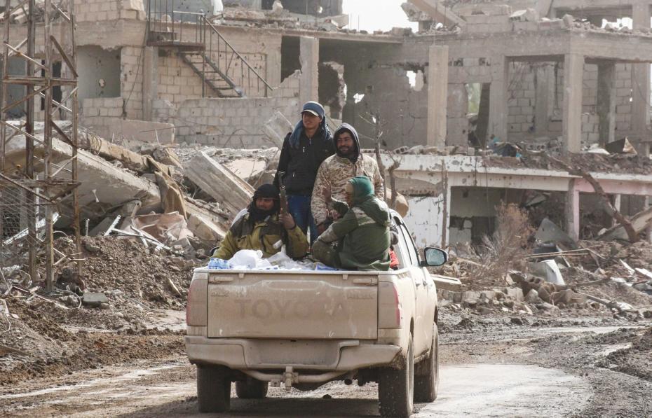 Бойцы Сирийских демократических сил