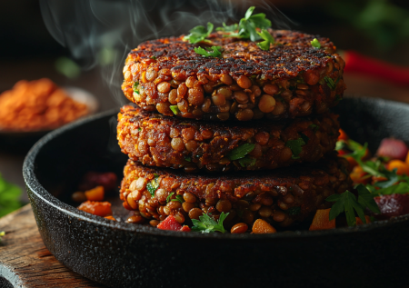 Уплетаются за обе щеки! Котлетки из чечевицы — витаминнее и вкуснее мяса