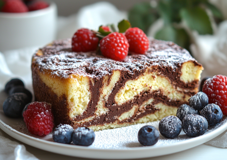 Рецепт для похудения! Мраморная запеканка из творога и манки — вкуснота