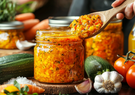 Съедается до последней банки! Кабачковая аджика — любимая закуска на зиму