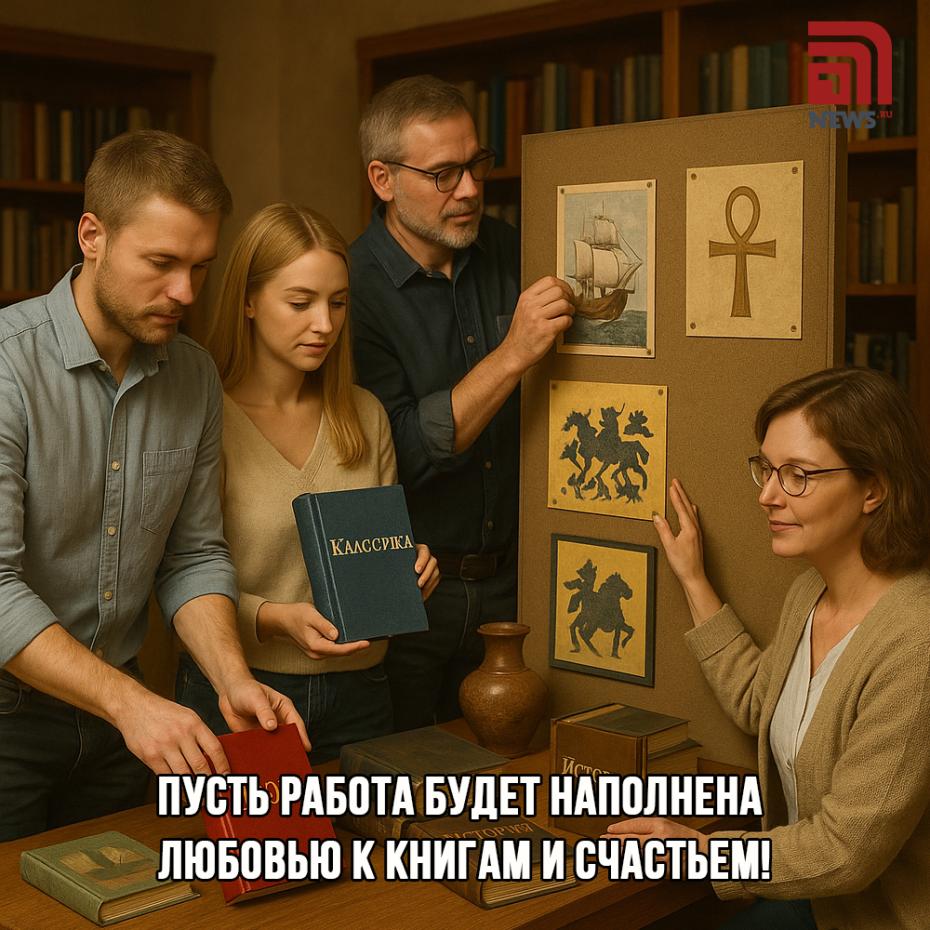 Бесплатные открытки ко Дню библиотекаря скачать