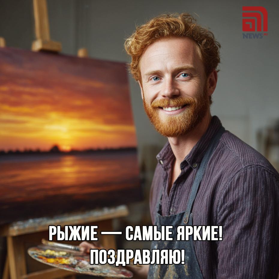 Отправить бесплатно открытку ко Дню рыжих