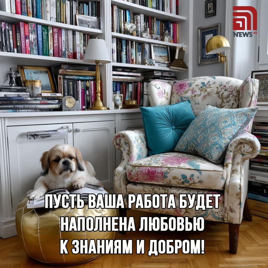 Яркие открытки скачать бесплатно ко Дню библиотекаря