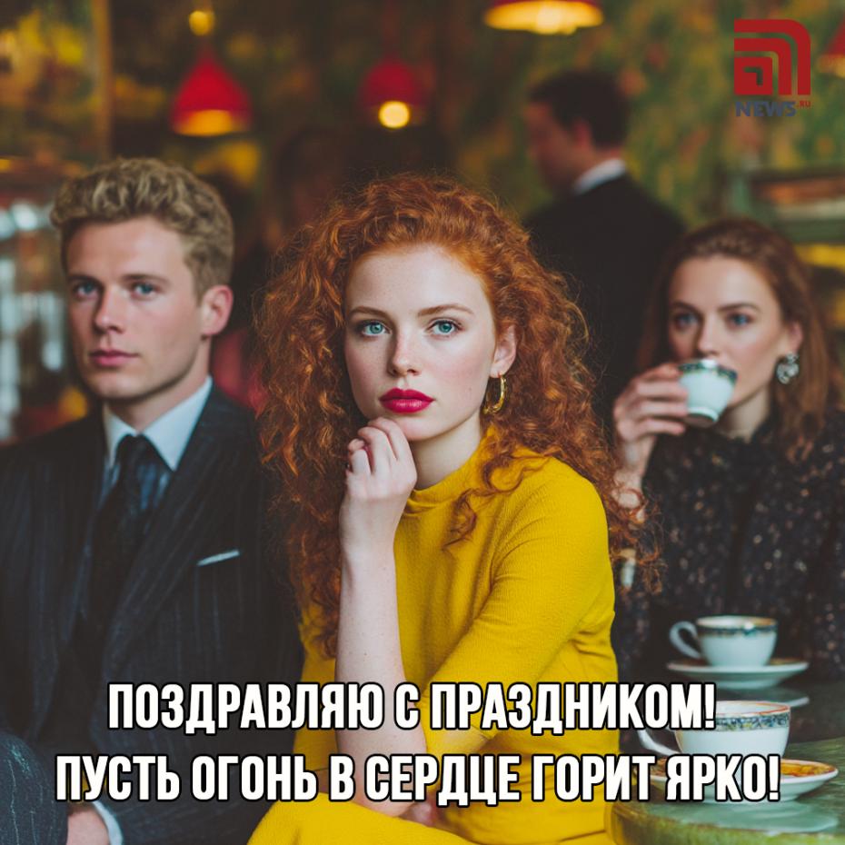 Отправить яркие картинки на День рыжих бесплатно