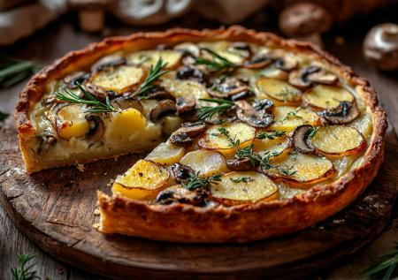 Заливной пирог с грибами и картошкой «От Батьки»! Вкуснятина за полчаса!