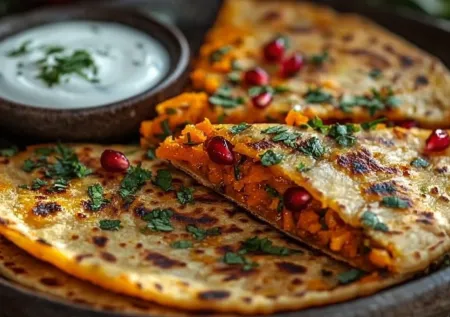 Сочные кутабы с тыквой и гранатом! Вкусный и необычный завтрак за 30 минут