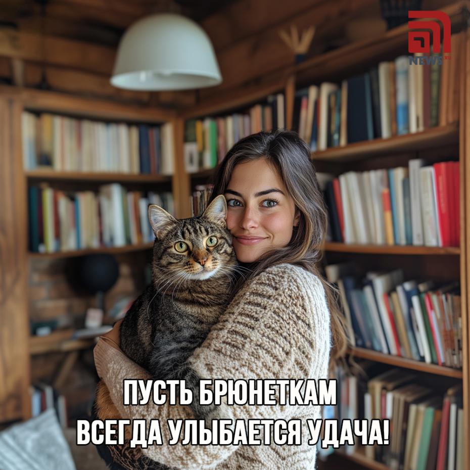 Открытки ко Дню брюнеток для сестры